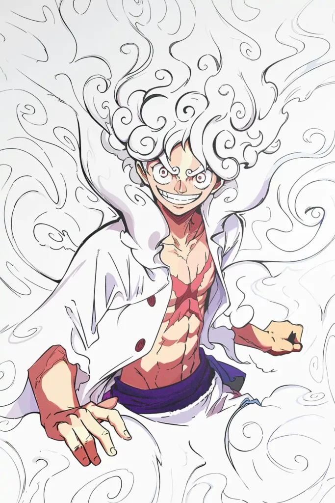 Monkey D Luffy One Piece Original Image Stellar Metal Wall Poster