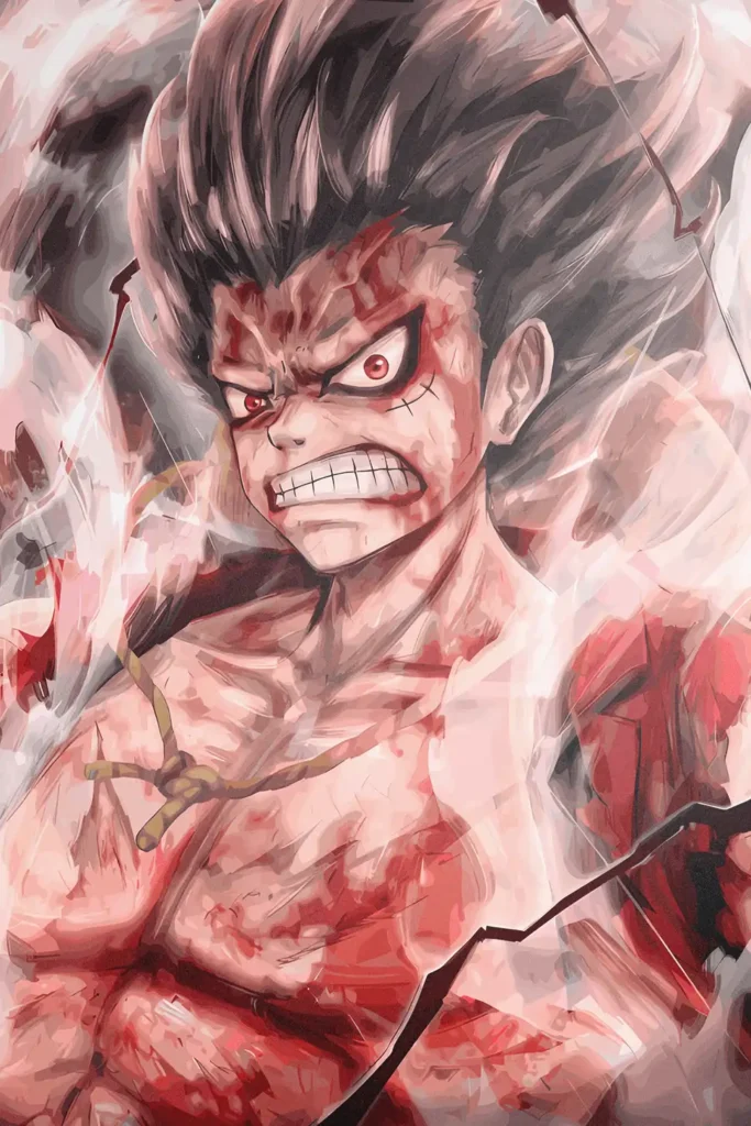 Monkey D Luffy One Piece Original Image Unique Metal Print Poster