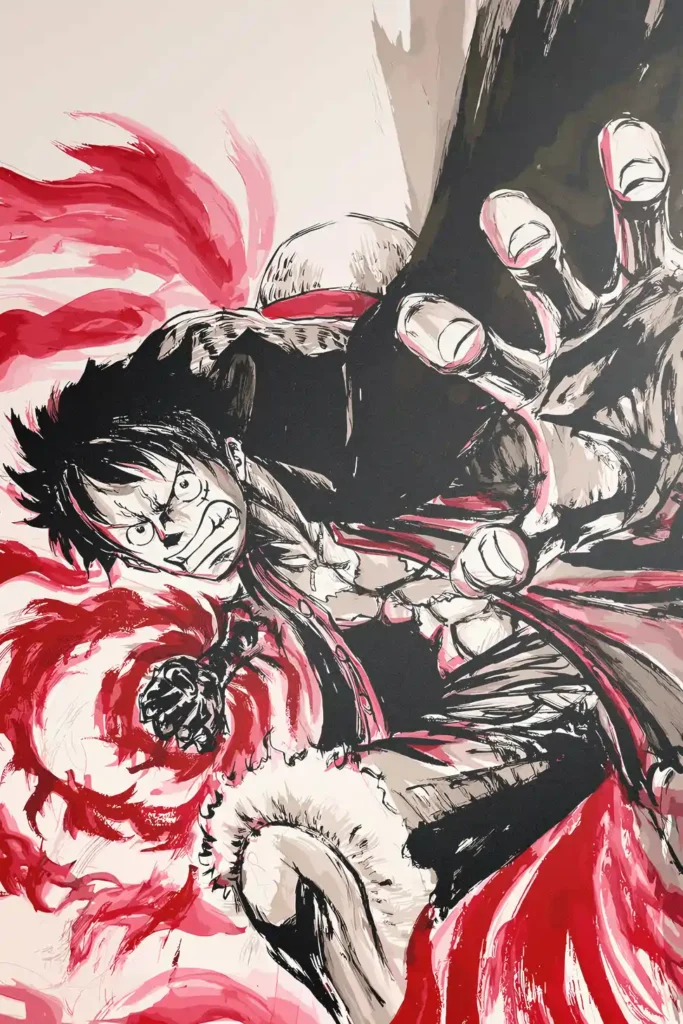 Monkey D Luffy One Piece Original Image Unique Metal Wall Art Poster
