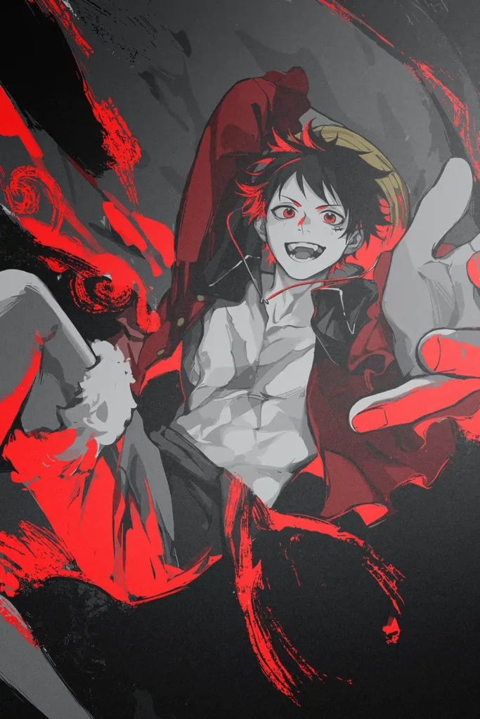 Monkey D Luffy One Piece Original Image Unique Printed Metal Wall Art