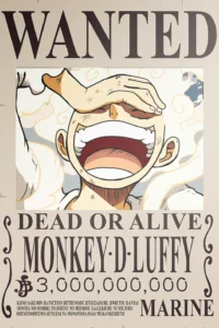 One Piece Monkey D. Luffy Gear 5 wanted poster