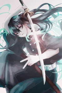 Muichiro Tokito Demon Slayer Original Image Bespoke Metal Wall Art Poster