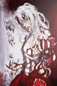 Muzan Kibutsuji Demon Slayer Original Image Aluminium Metal Print