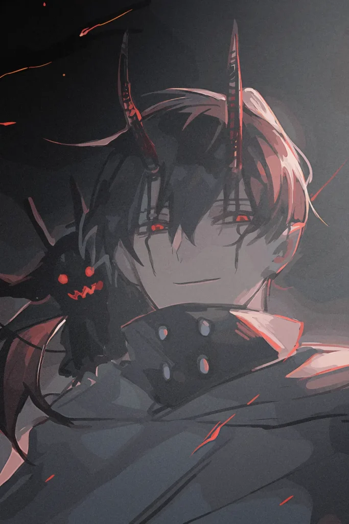 Nacht Faust Black Clover Original Image Premium Metal Poster