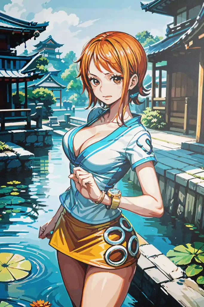 Nami One Piece Original Image Deluxe Metal Poster