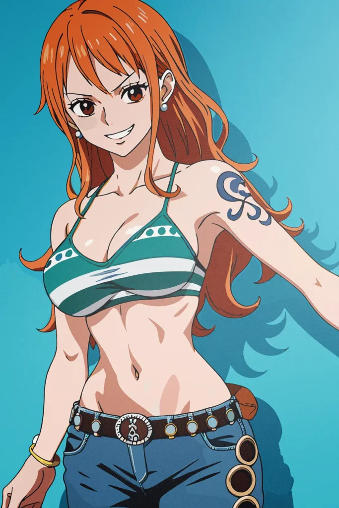 Nami One Piece Original Image Exclusive Metal Print