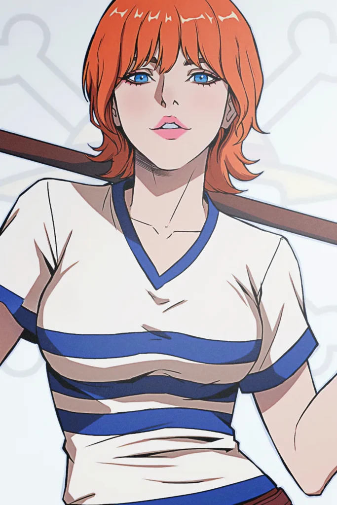 Nami One Piece Original Image High Quality Metal Poster