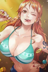Nami One Piece Original Image High Quality Metal Print