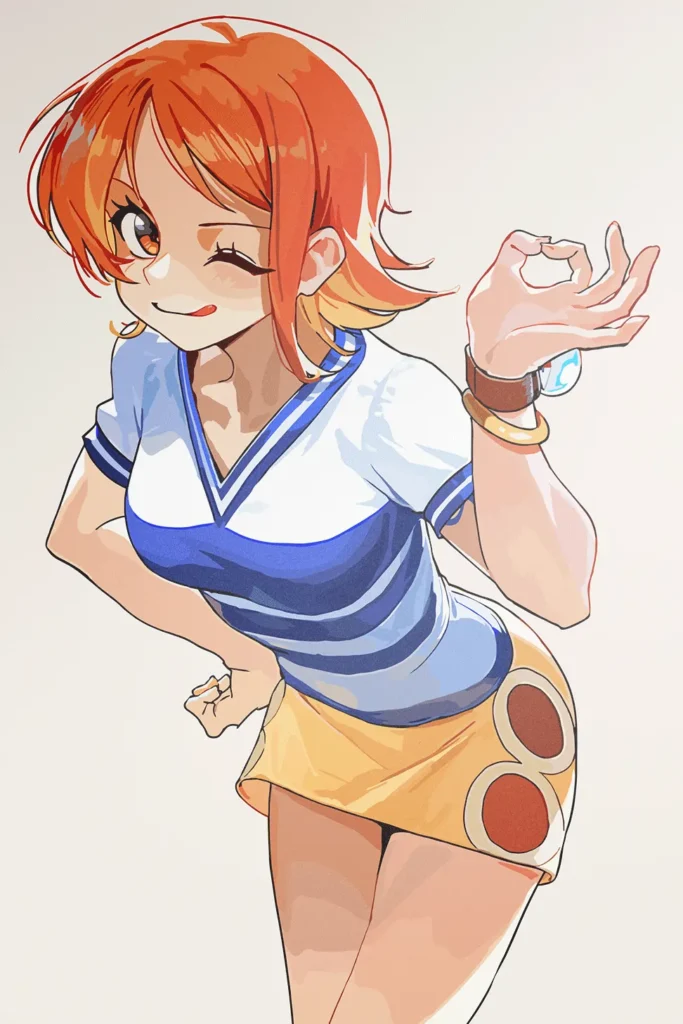 Nami One Piece Original Image High Quality Printed Metal Poster