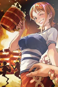 Nami One Piece Original Image High Quality Printed Metal Wall Art