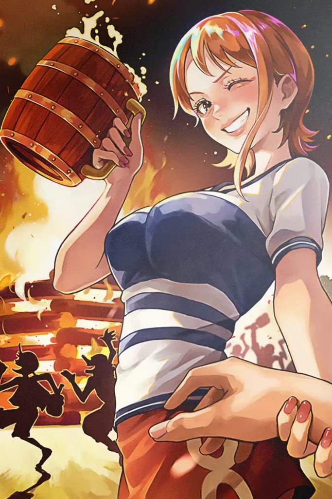 Nami One Piece Original Image High Quality Printed Metal Wall Art