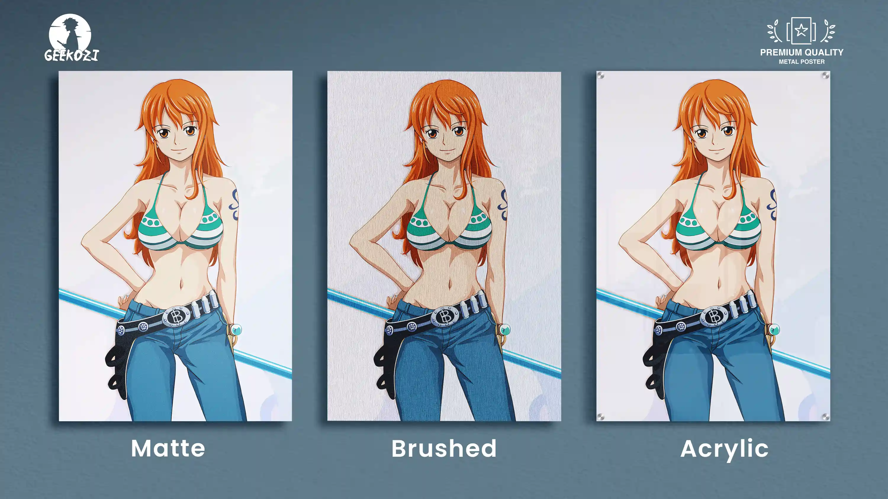 Nami One Piece All Product Types Premium Metal Poster