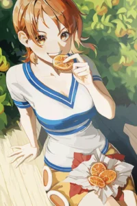 Nami One Piece Original Image Premium Metal Wall Art