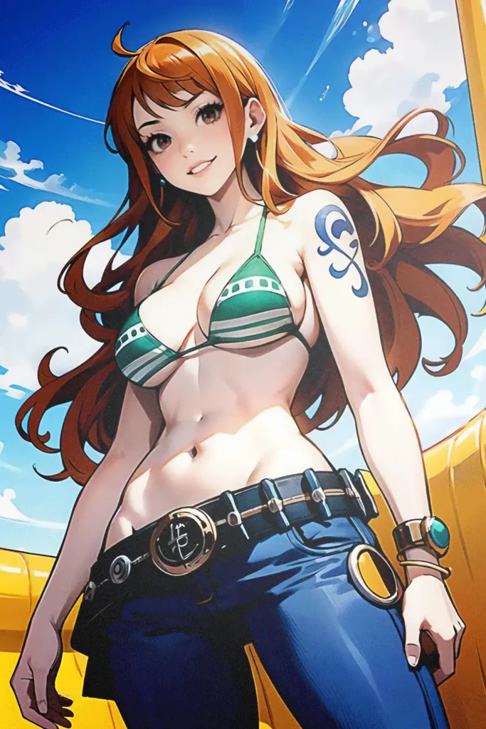 Nami One Piece Original Image Printed Metal Wall Art