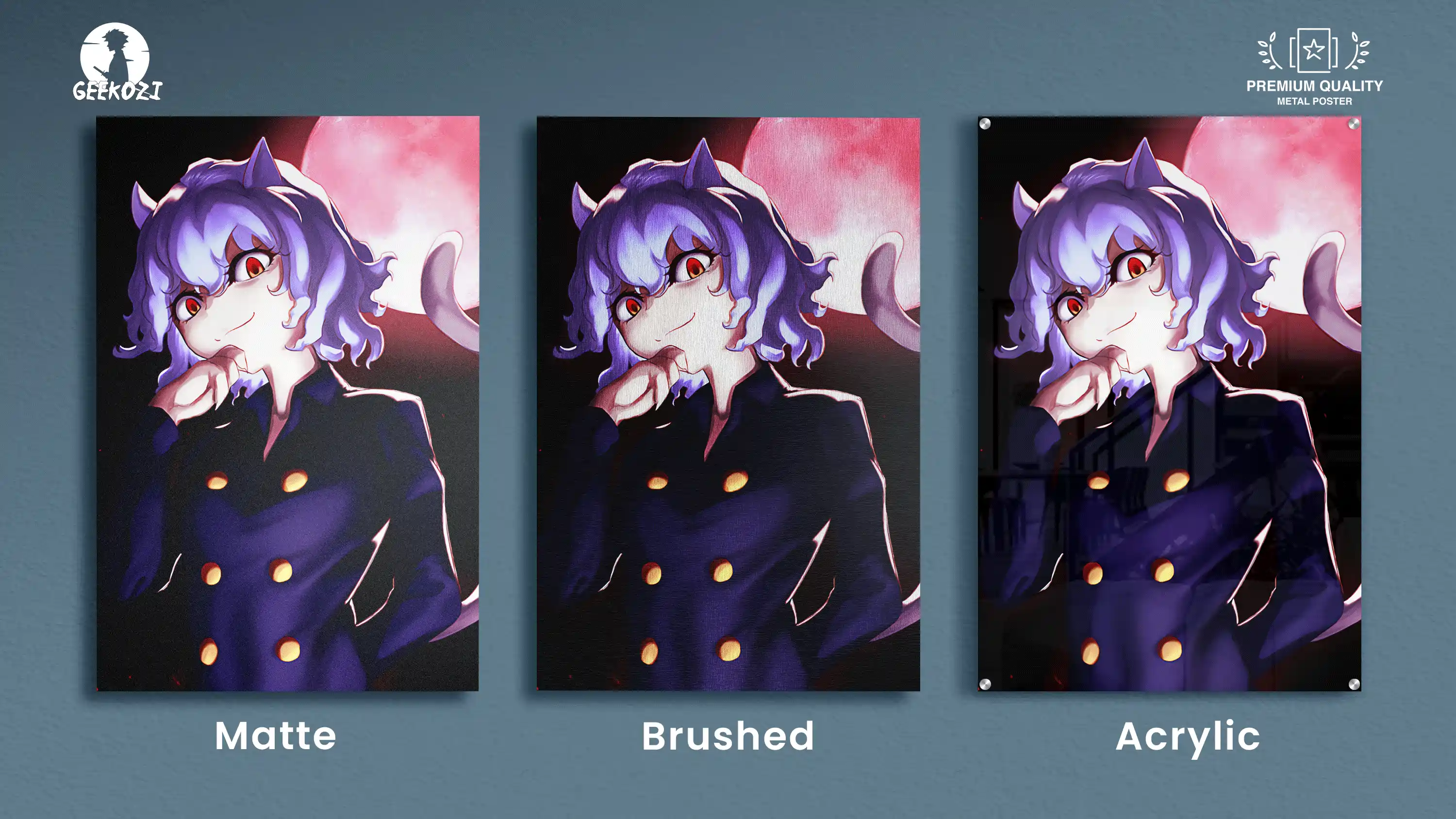 Neferpitou Hunter x Hunter All Product Types Metal Wall Poster