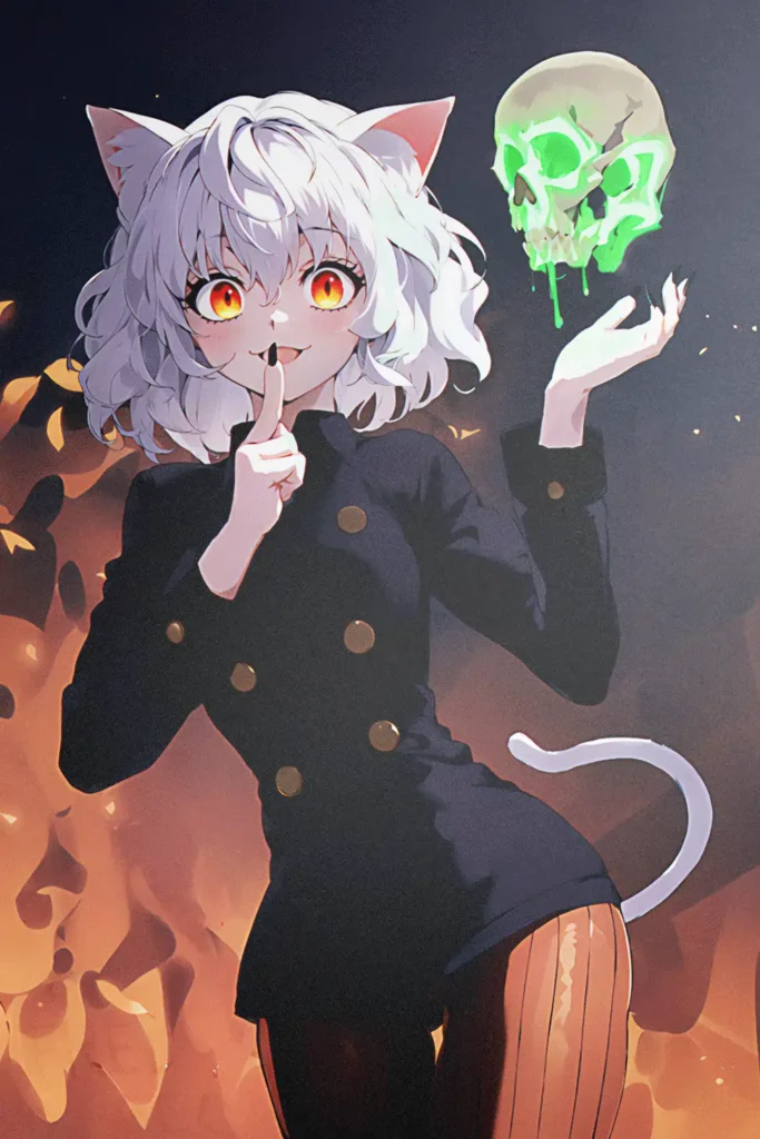 Neferpitou Hunter x Hunter Original Image Printed Metal Wall Art