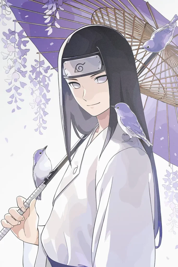 Neji Hyuga Naruto Original Image High Quality Metal Poster