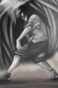 Neji Hyuga Naruto Original Image High Quality Metal Print