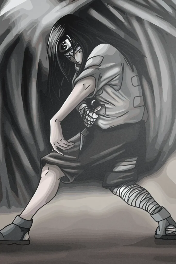 Neji Hyuga Naruto Original Image High Quality Metal Print