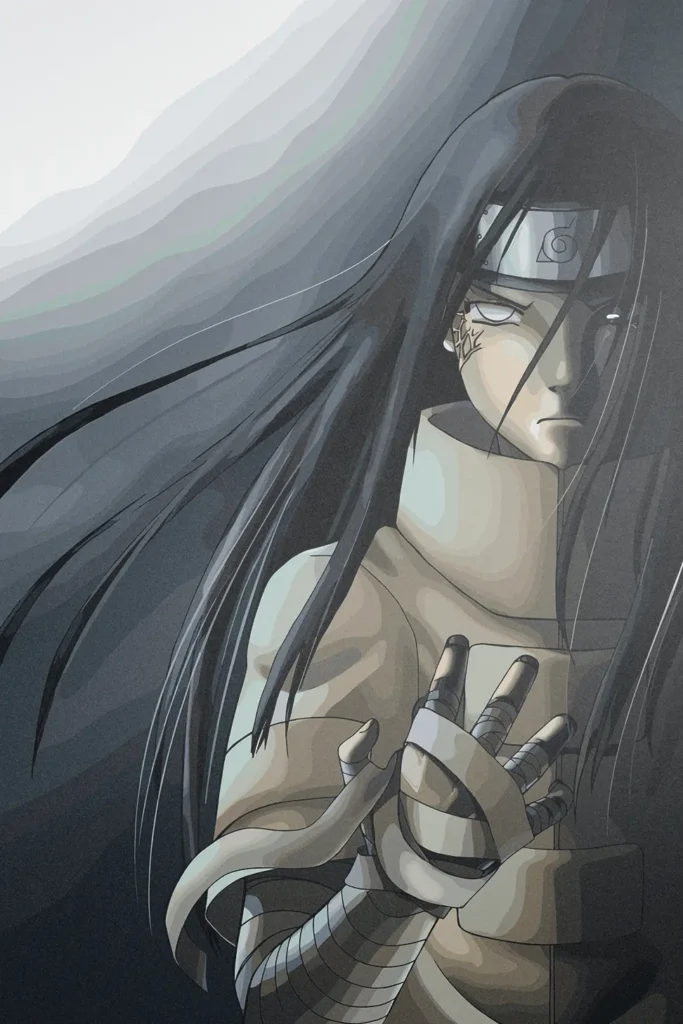 Neji Hyuga Naruto Original Image High Quality Printed Metal Wall Art