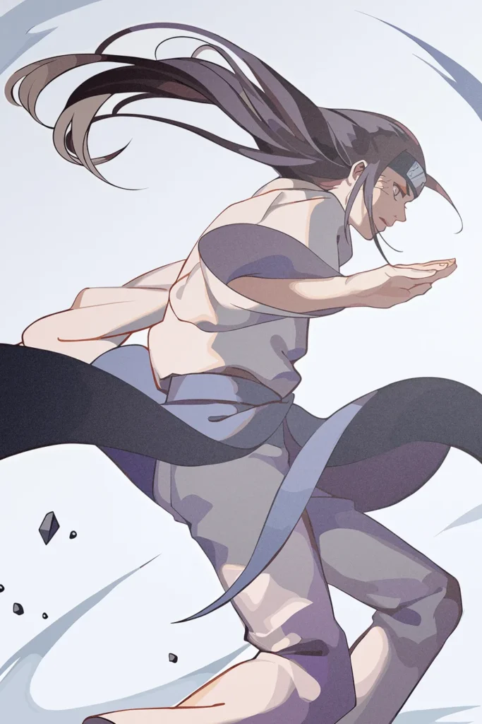 Neji Hyuga Naruto Original Image Metal Poster