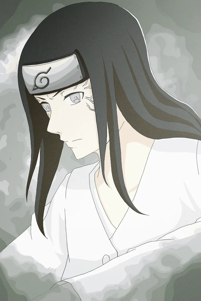 Neji Hyuga Naruto Original Image Printed Metal Poster