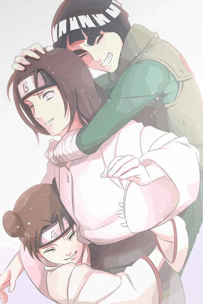 Neji Hyuga Naruto Original Image Exclusive Metal Wall Art