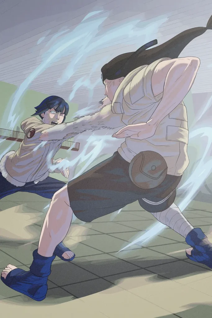 Neji Hyuga Naruto Original Image High Quality Printed Metal Poster