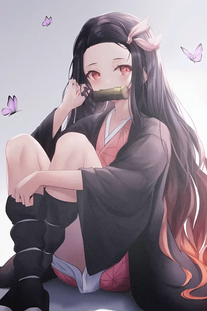 Nezuko Kamado Demon Slayer Original Image Bespoke Printed Metal Poster