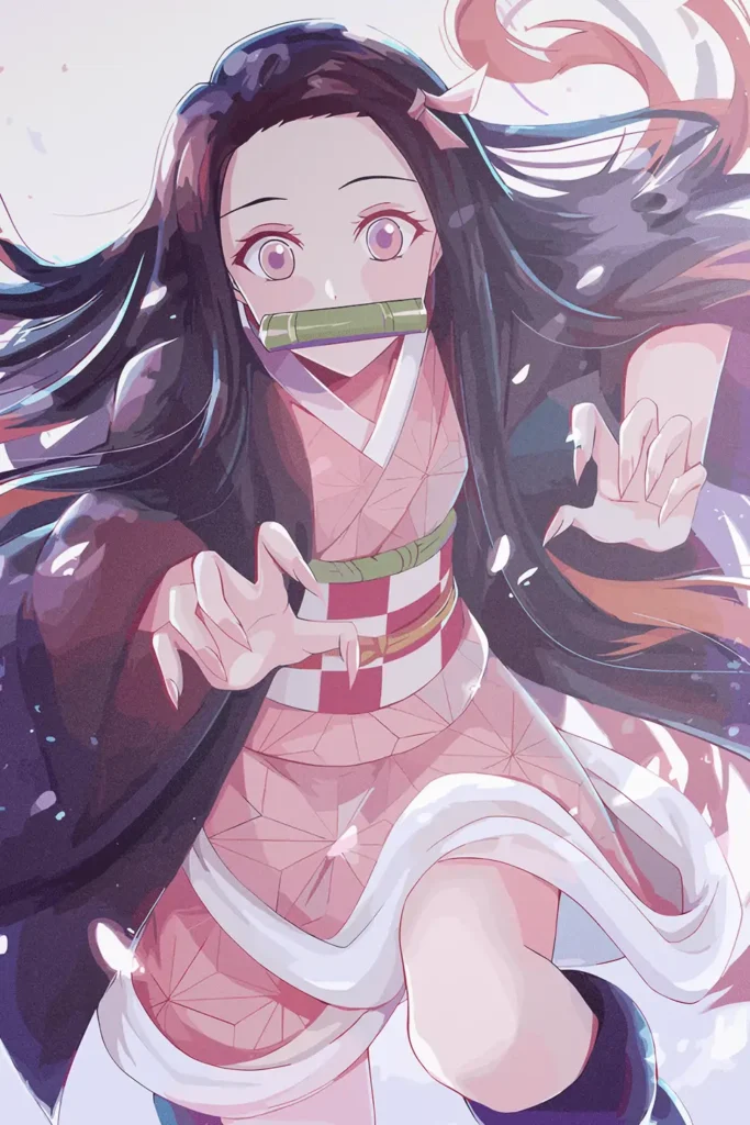 Nezuko Kamado Demon Slayer Original Image Unique Printed Metal Poster