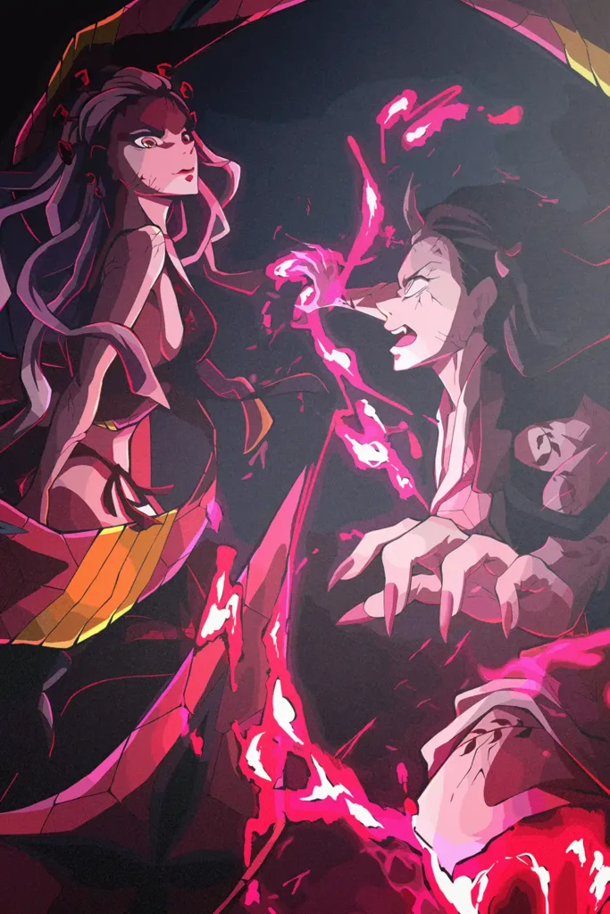 Nezuko Kamado Demon Slayer Original Image Exclusive Metal Wall Art