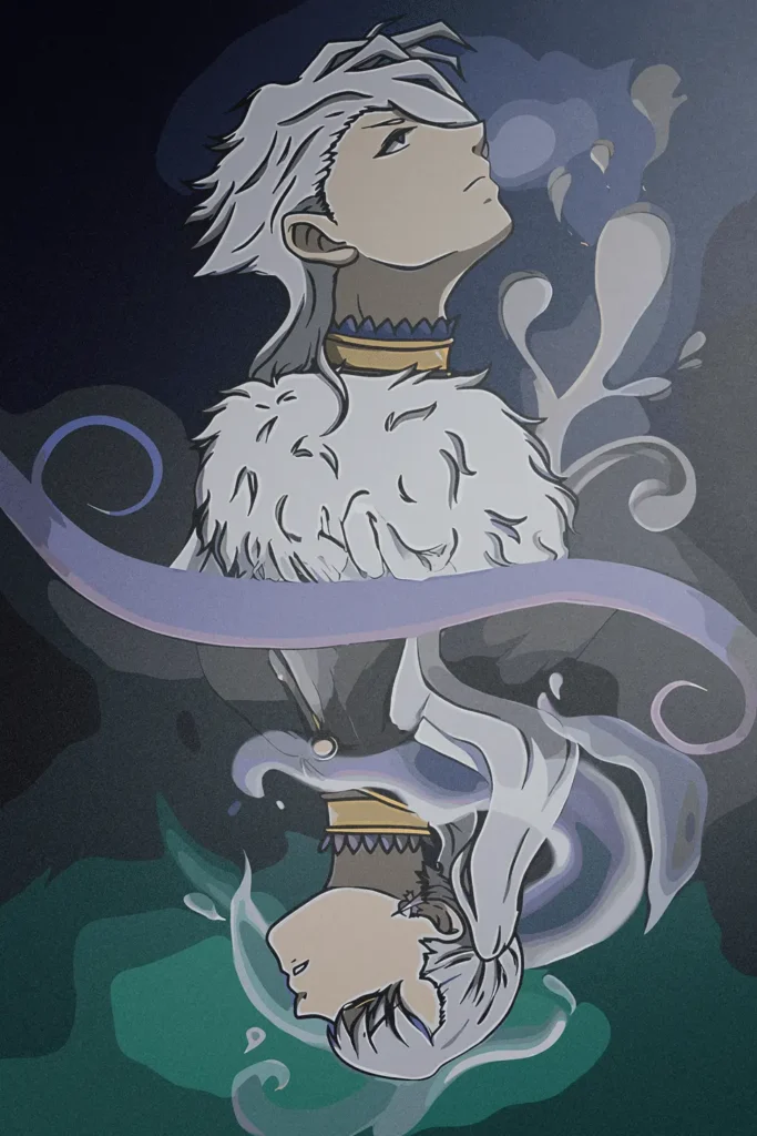 Nozel Silva Black Clover Original Image Metal Poster