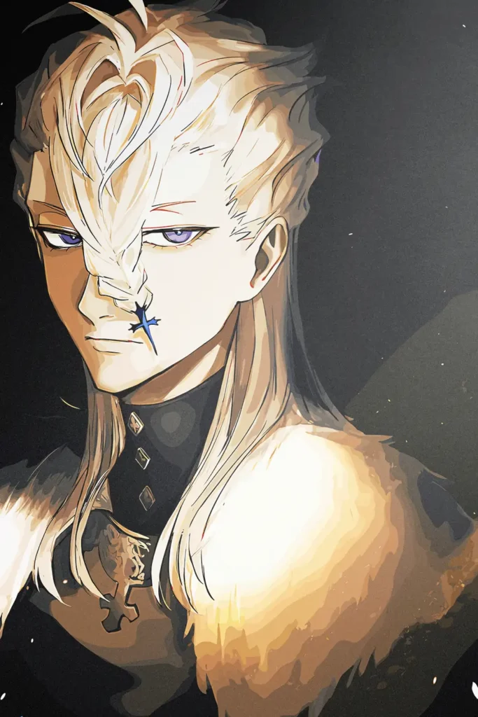 Nozel Silva Black Clover Original Image Metal Print Poster