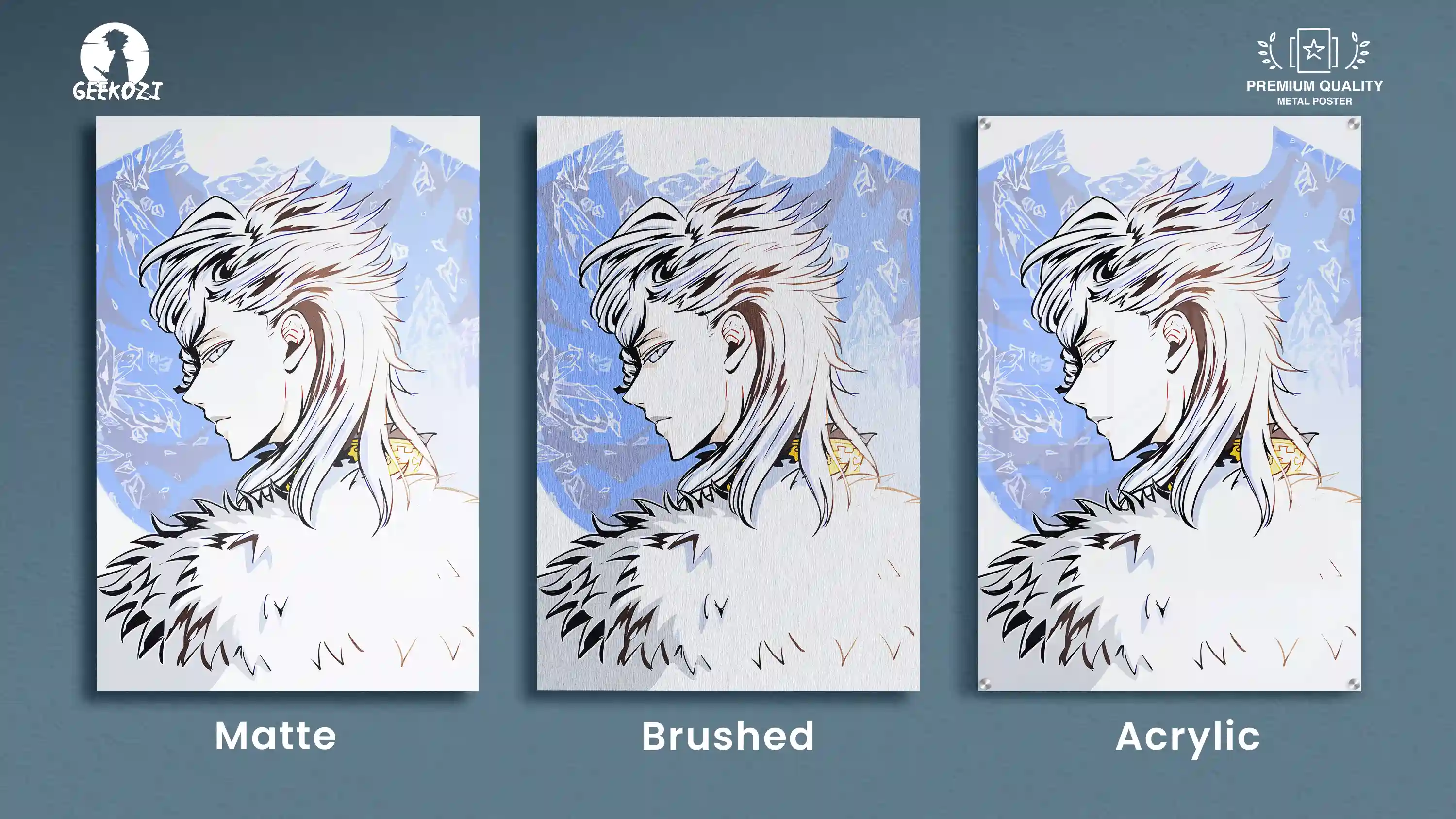 Nozel Silva Black Clover All Product Types Printed Metal Poster