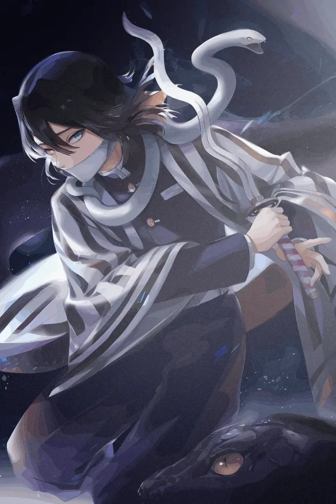 Obanai Iguro Demon Slayer Original Image Deluxe Metal Poster