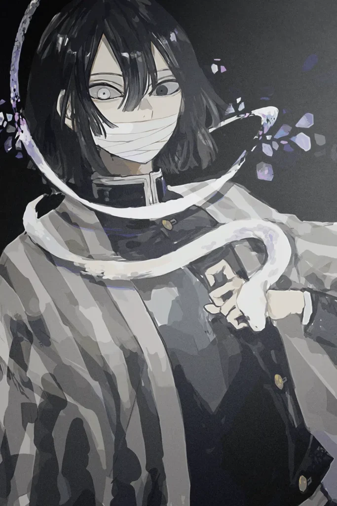Obanai Iguro Demon Slayer Original Image Exquisite Metal Wall Poster
