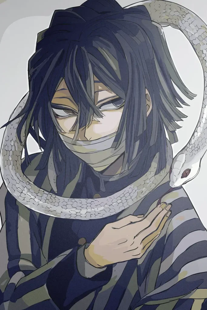 Obanai Iguro Demon Slayer Original Image Exquisite Printed Metal Wall Art