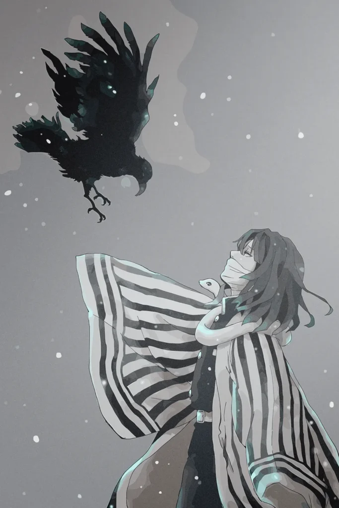 Obanai Iguro Demon Slayer Original Image High Quality Metal Poster