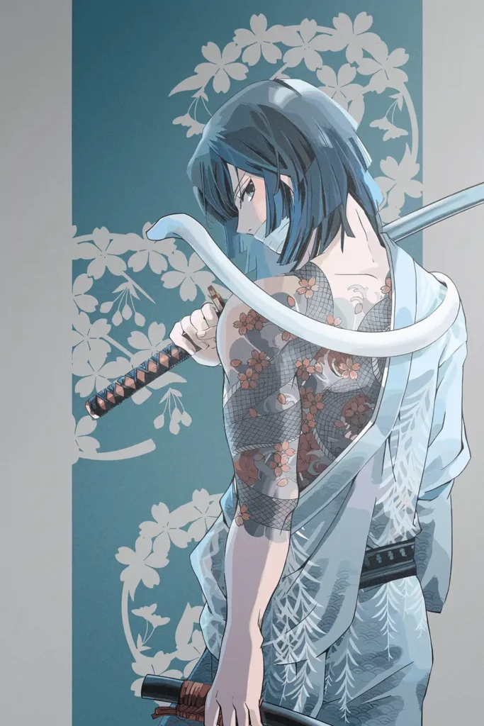 Obanai Iguro Demon Slayer Original Image High Quality Printed Metal Poster