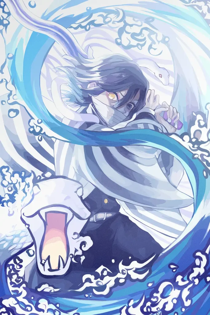 Obanai Iguro Demon Slayer Original Image High Quality Printed Metal Wall Art