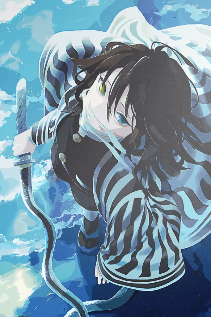 Obanai Iguro Demon Slayer Original Image Metal Print Poster