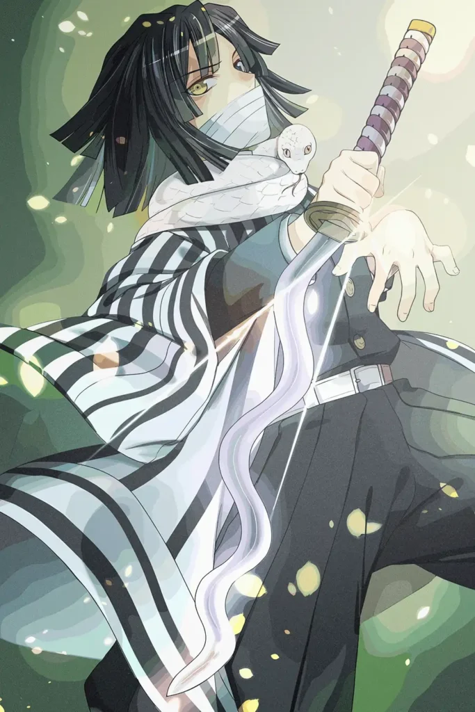 Obanai Iguro Demon Slayer Original Image Premium Metal Poster