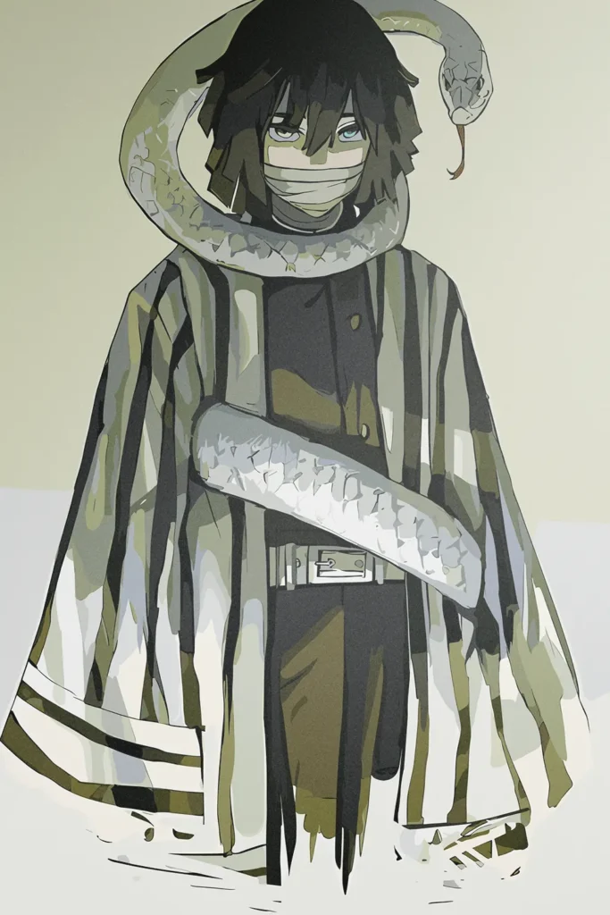Obanai Iguro Demon Slayer Original Image Unique Metal Print Poster