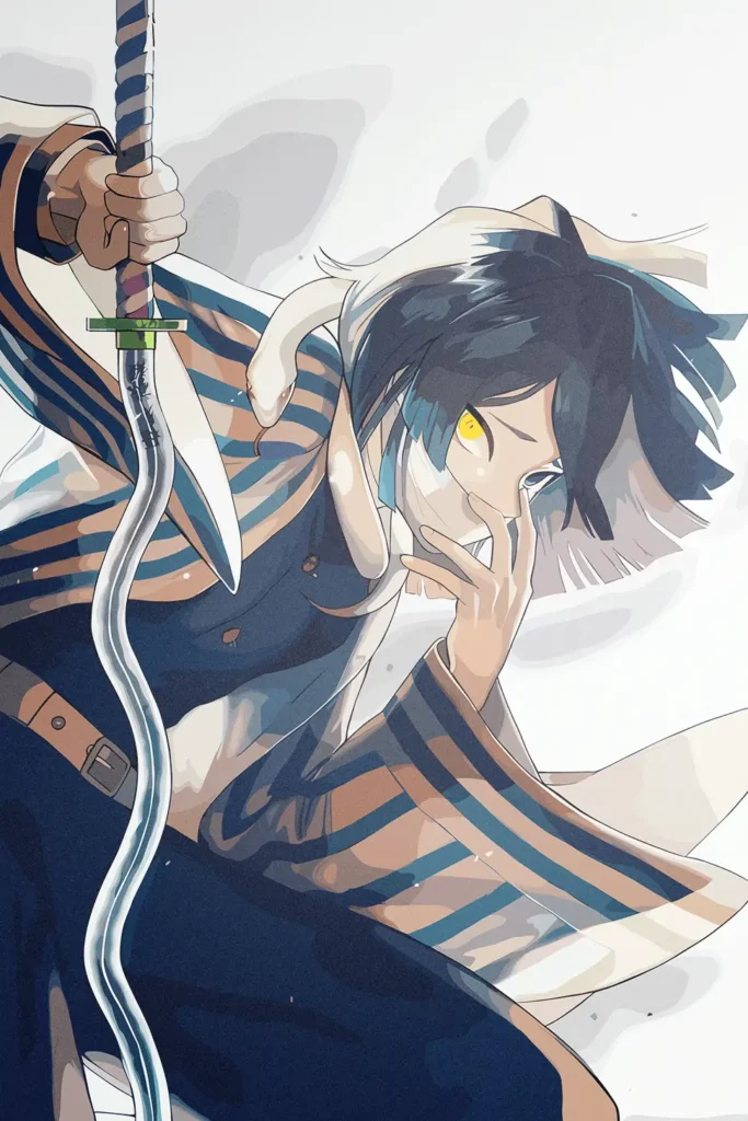 Obanai Iguro Demon Slayer Original Image Unique Metal Wall Art Poster