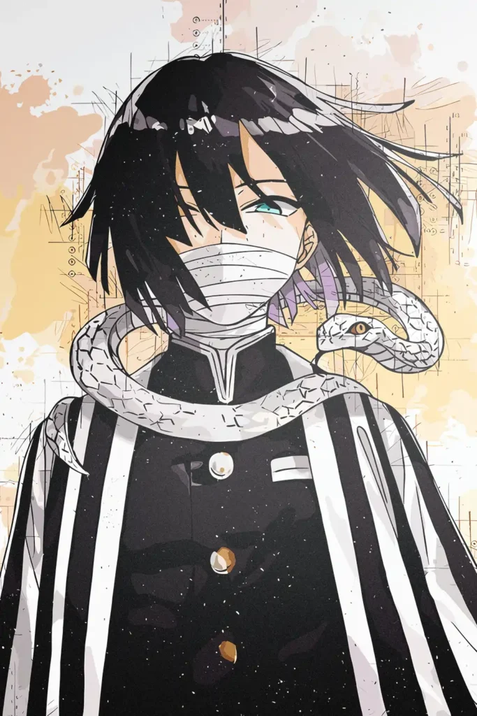 Obanai Iguro Demon Slayer Original Image Unique Printed Metal Poster