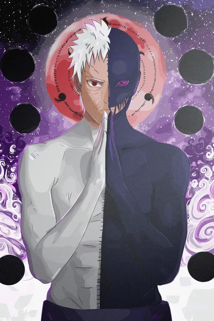Obito Uchiha Naruto Original Image Deluxe Metal Print