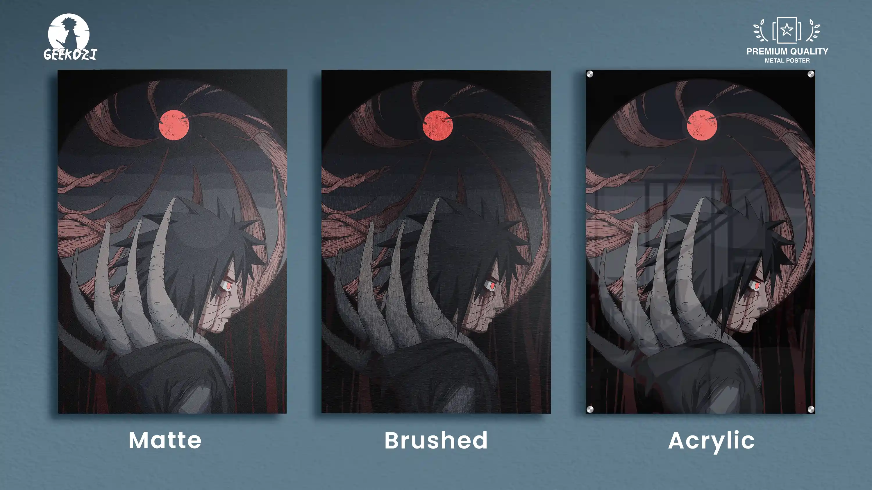 Obito Uchiha Naruto All Product Types Premium Metal Print