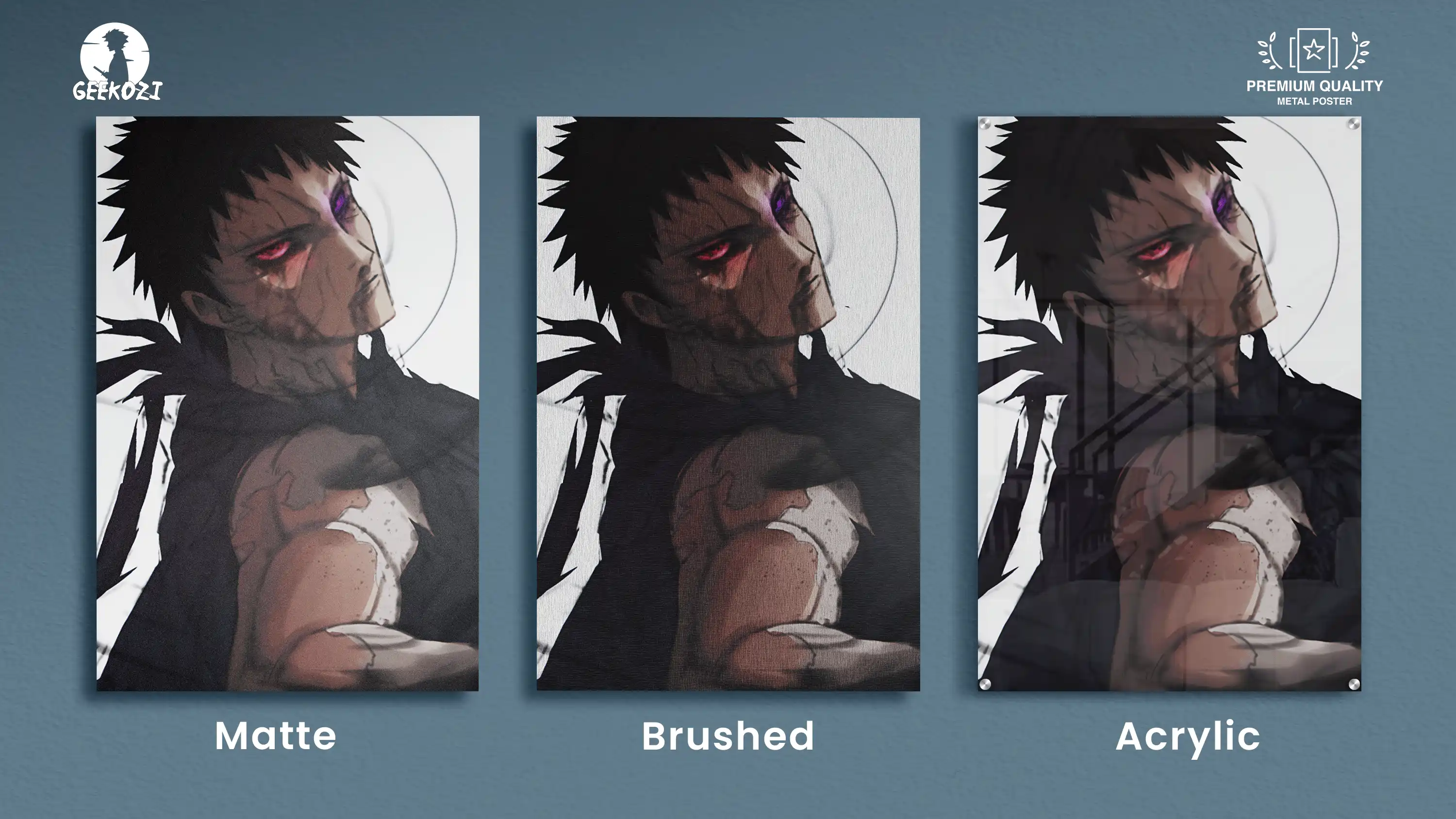 Obito Uchiha Naruto All Product Types Stellar Metal Poster