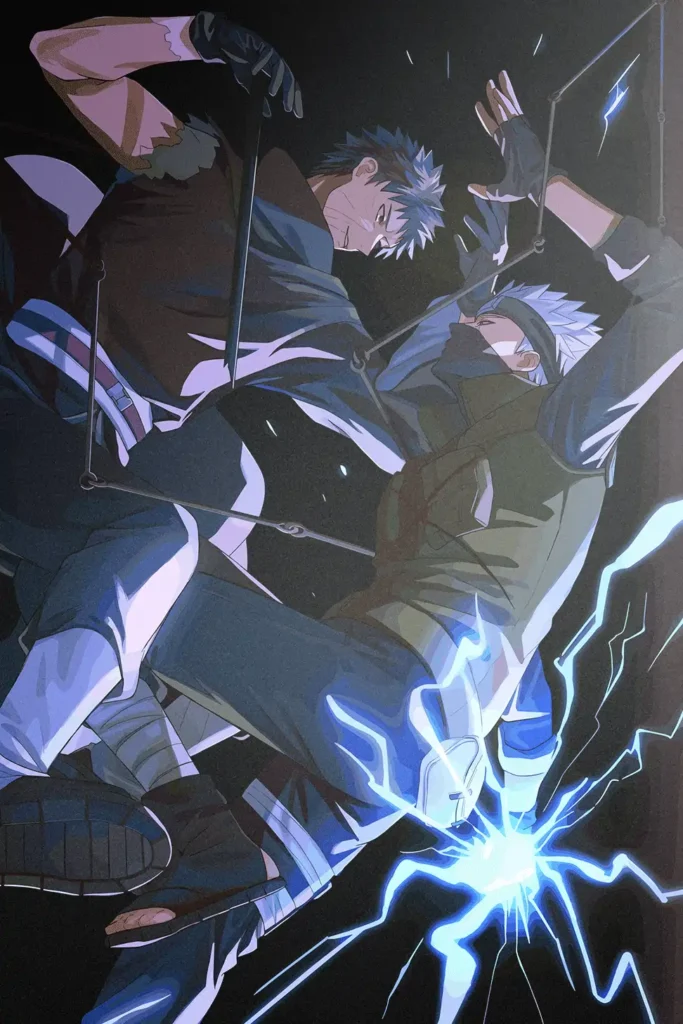 Obito Uchiha Naruto Original Image Deluxe Metal Poster
