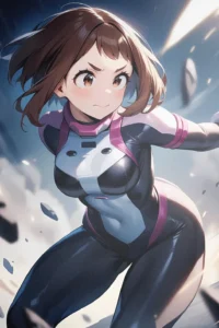 Ochaco Uraraka My Hero Academia Original Image Bespoke Metal Poster